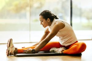 girl exercising