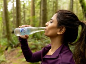 Woman drinking water